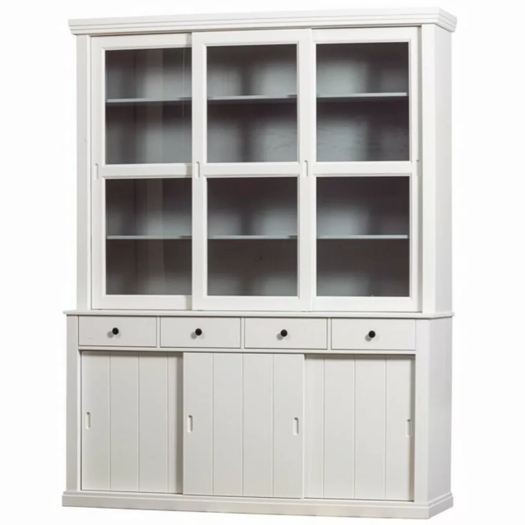 WOOOD Buffet "Lagos", viel Stauraum, mit Glastüren, H 213 cm x B 163 cm günstig online kaufen