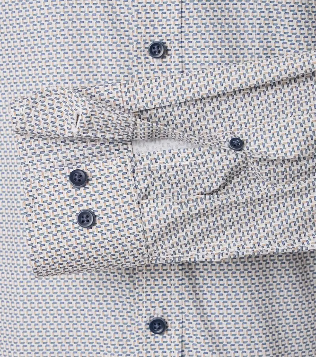Casa Moda Freizeithemd Squared Circle Blau - Größe 3XL günstig online kaufen