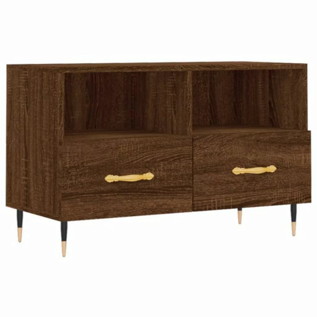 vidaXL TV-Schrank TV-Schrank Braun Eichen-Optik 80x36x50 cm Holzwerkstoff günstig online kaufen