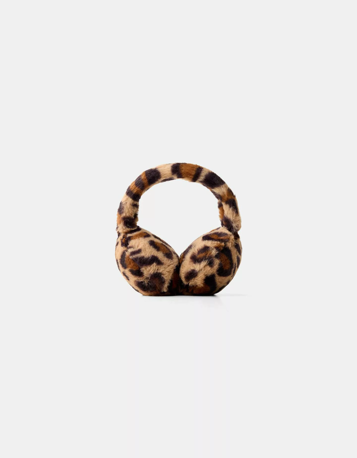 Bershka Ohrenwärmer Aus Kunstfell Mit Animalprint Damen Braun günstig online kaufen