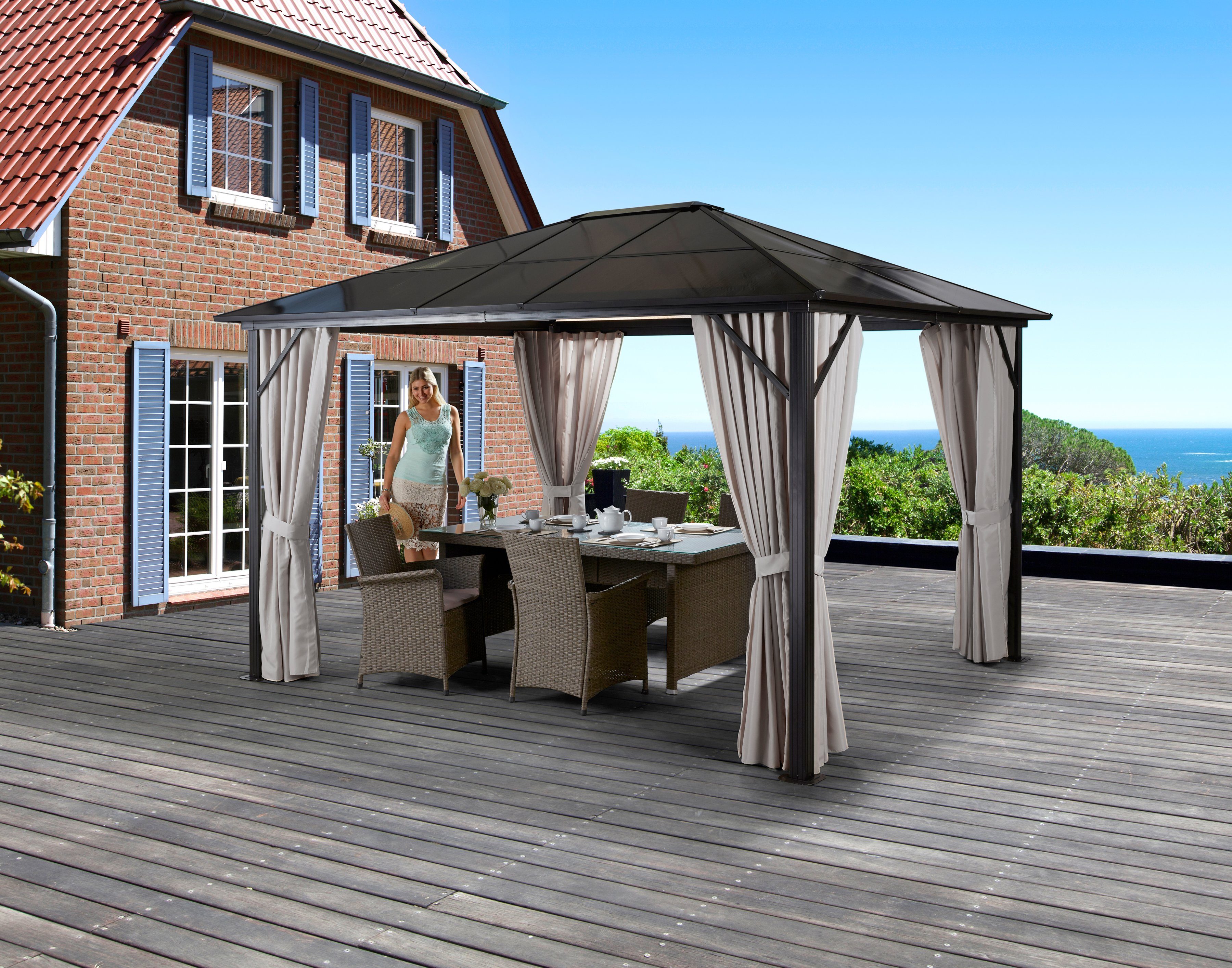 KONIFERA Pavillon Aruba, mit 4 Seitenteilen, günstig online kaufen
