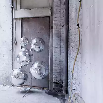 Tom Dixon Mirror Ball Stehleuchte LED 7-flammig, silber günstig online kaufen