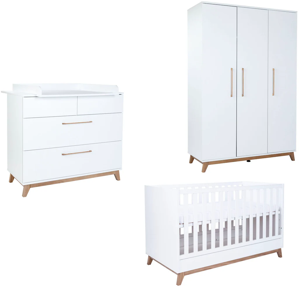 arthur berndt Babymöbel-Set "Babyzimmer Set "Lina" 3-teilig", (Spar-Set, 3 günstig online kaufen