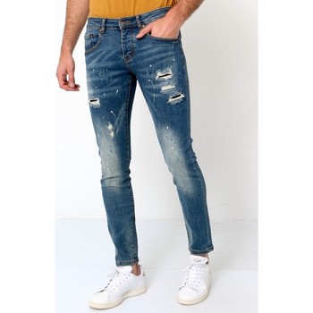 True Rise  Slim Fit Jeans Destroyed Jeans günstig online kaufen