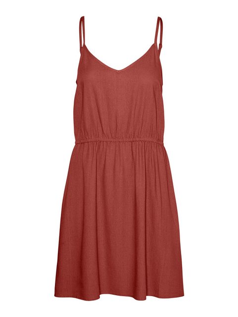 Vero Moda Trägerkleid VMMYMILO SINGLET SHORT DRESS WVN GA mit Leinen günstig online kaufen