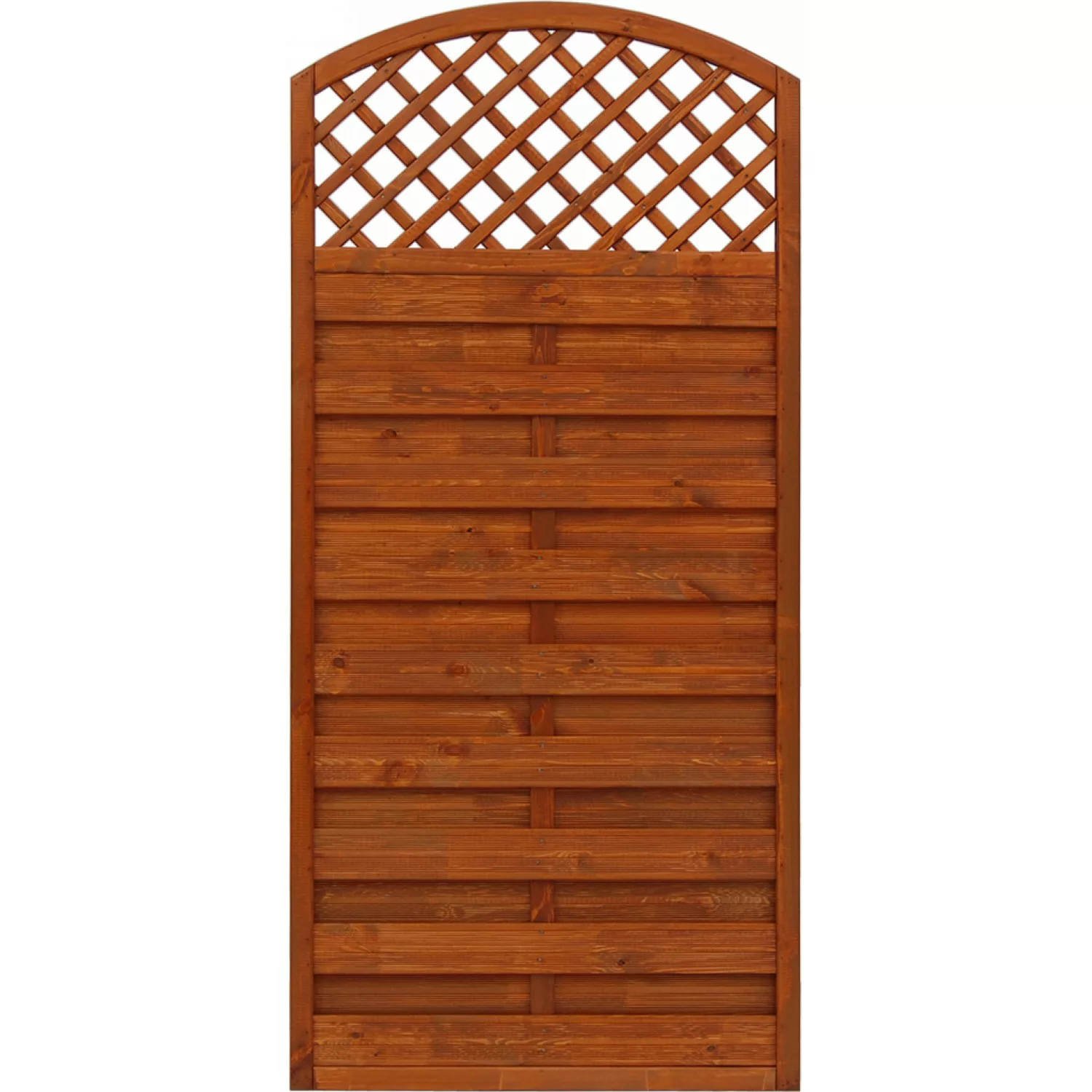 Sichtschutzzaun Element Bordeaux Teakfarben 180/195 cm x 90 cm FSC günstig online kaufen