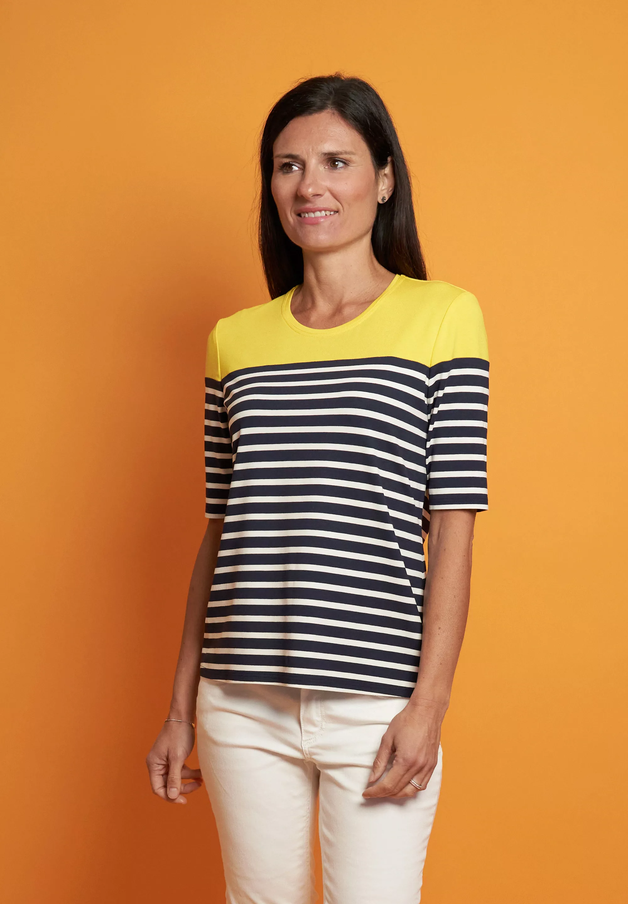 Seidel Moden T-Shirt, mit Colorblocking und Streifenmuster, MADE IN GERMANY günstig online kaufen