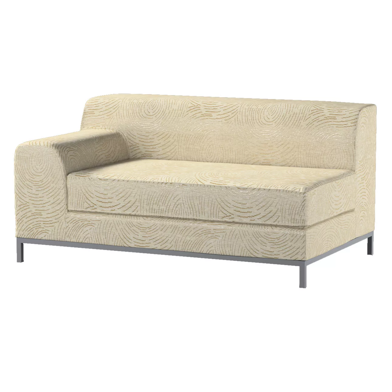 Bezug für Kramfors 2-Sitzer Sofa, Lehne links, beige-golden, Bezug für Kram günstig online kaufen
