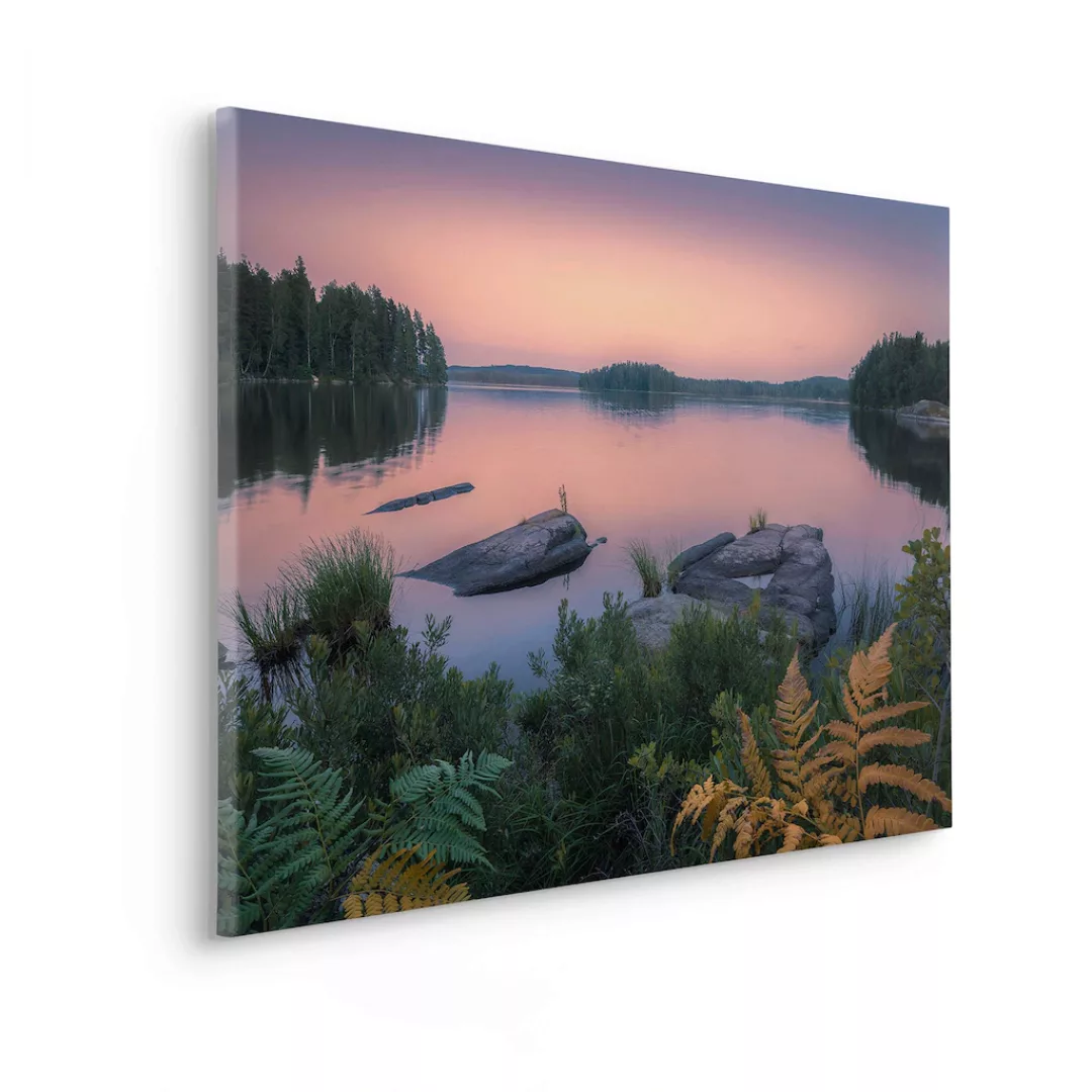 Komar Leinwandbild "Keilrahmenbild - Swedish Blues - Größe 90 x 60 cm", Bau günstig online kaufen