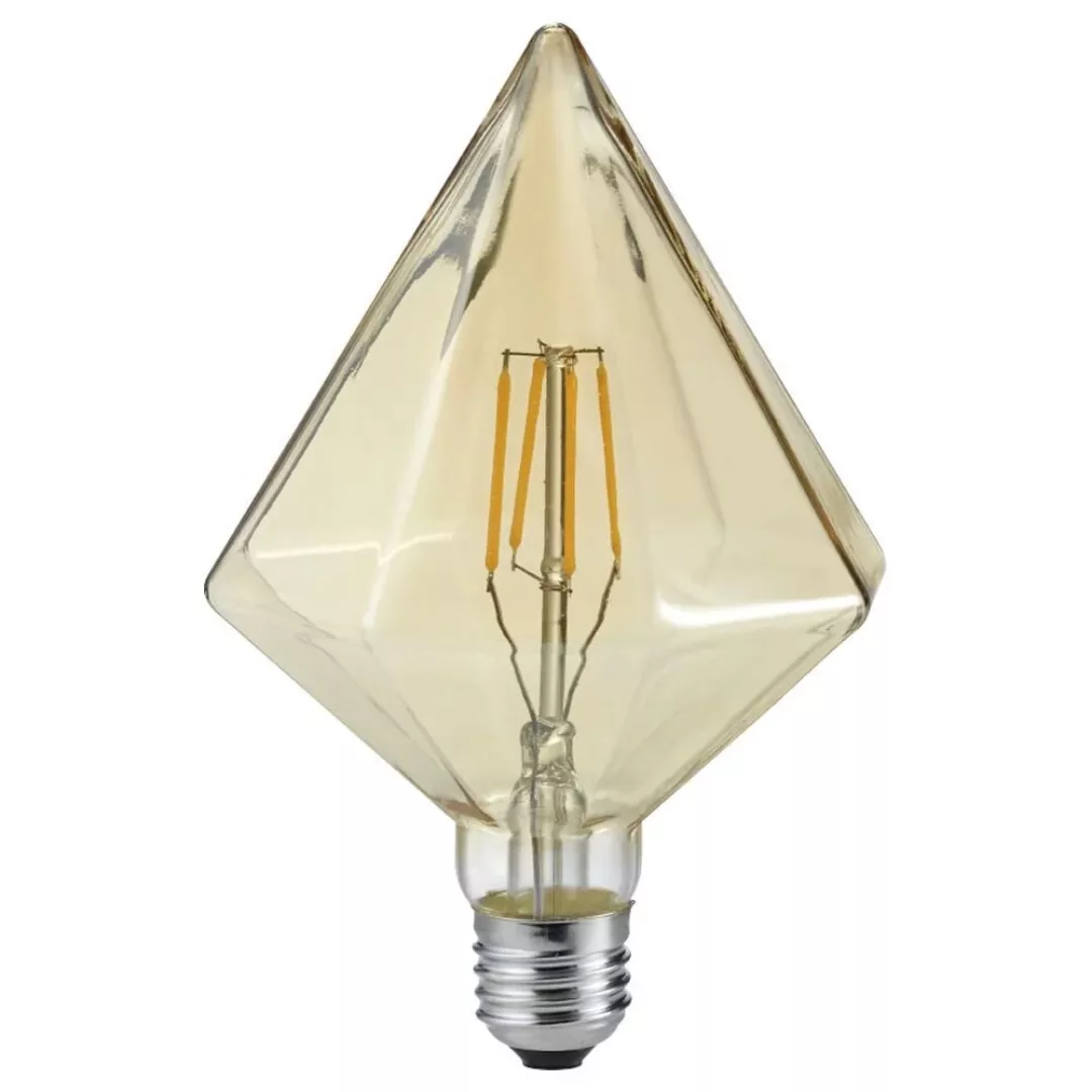LED-Lampe E27 4W 2.700K Diamant amber günstig online kaufen