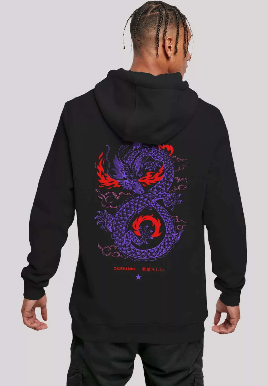 F4NT4STIC Kapuzenpullover "Dragon fire", Print günstig online kaufen