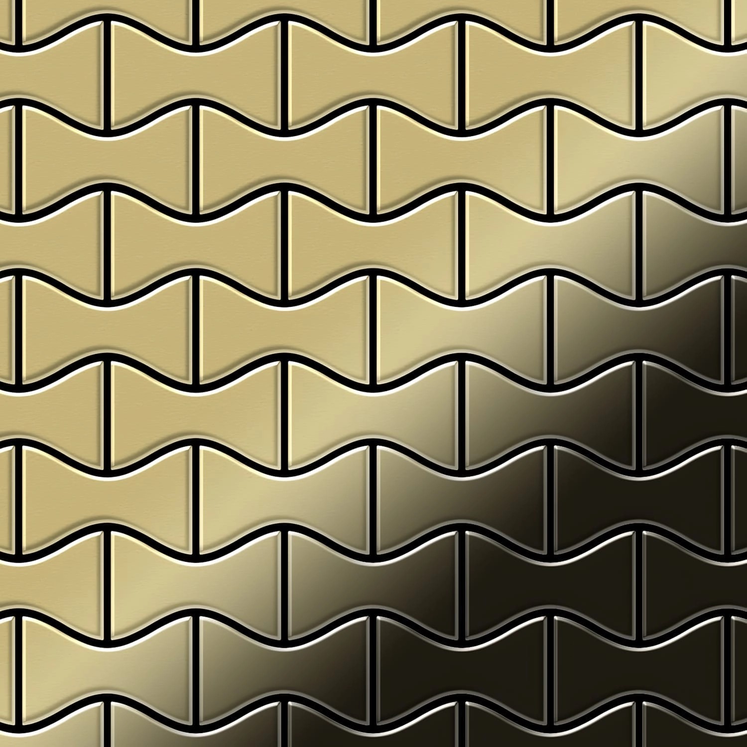 ALLOY Mosaik Fliese Massiv Metall Messing Gewalzt Gold 1,6mm Stark Kismet-b günstig online kaufen