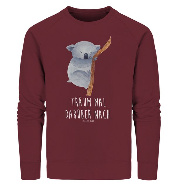 Mr. & Mrs. Panda Longpullover Größe S Koalabär - Burgundy - Geschenk, Pullo günstig online kaufen