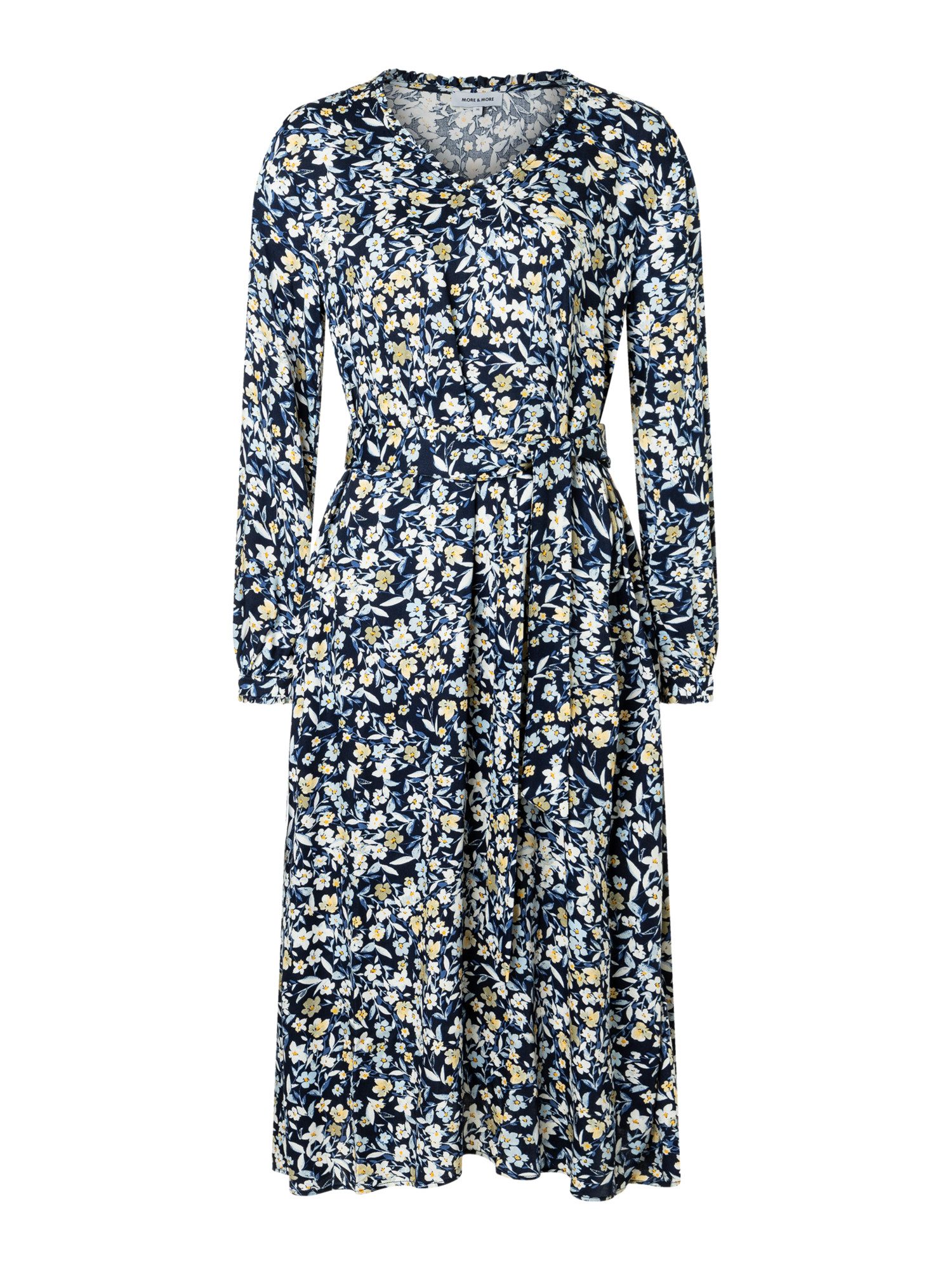 MORE&MORE Blusenkleid Blusenkleid Rüschenkante günstig online kaufen