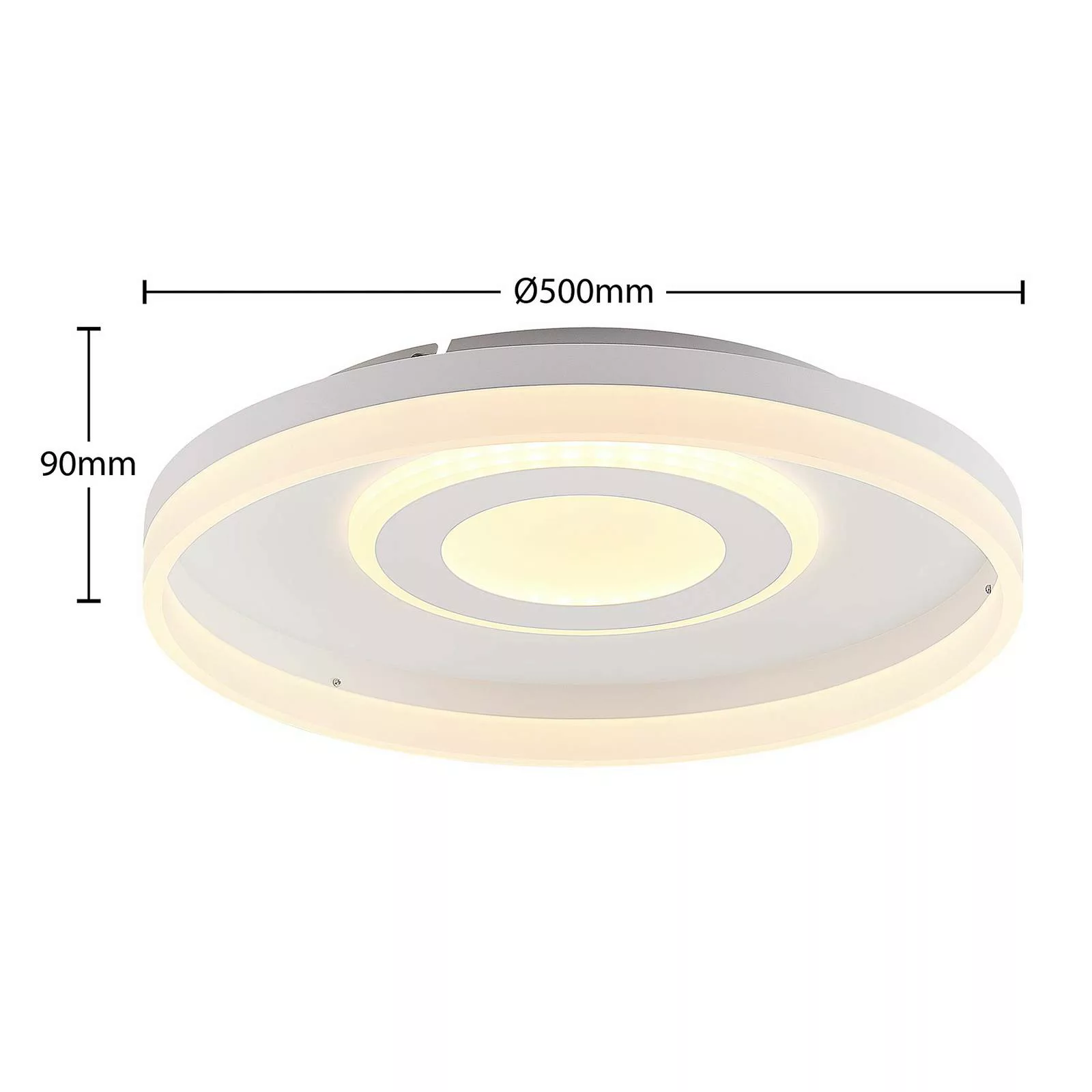 Lindby Gulda LED-Deckenleuchte, RBGW, weiß günstig online kaufen