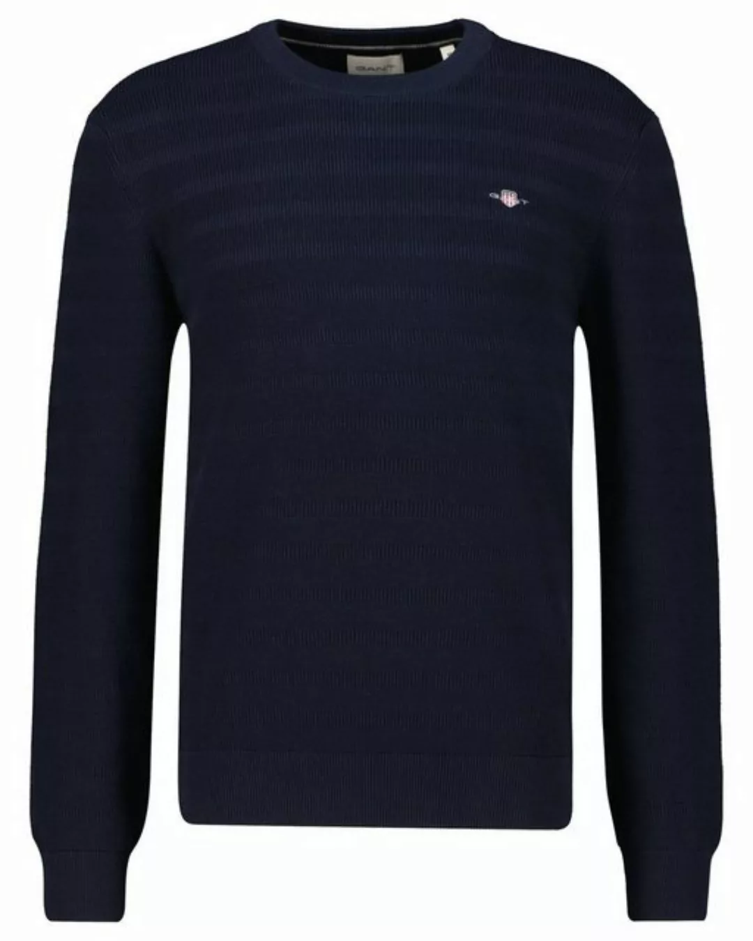 Gant Sweatshirt STRIPE TEXTURED COTTON C-NECK günstig online kaufen