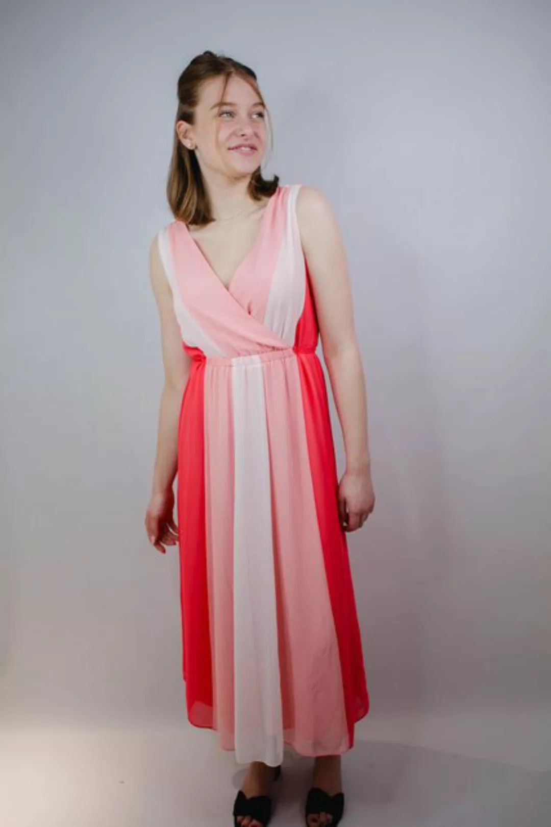 Comma Blusenkleid Kleid COMMA coralle Blockstreifen günstig online kaufen