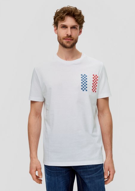 s.Oliver Kurzarmshirt Unisex Baumwoll-T-Shirt mit EM-Print Artwork günstig online kaufen