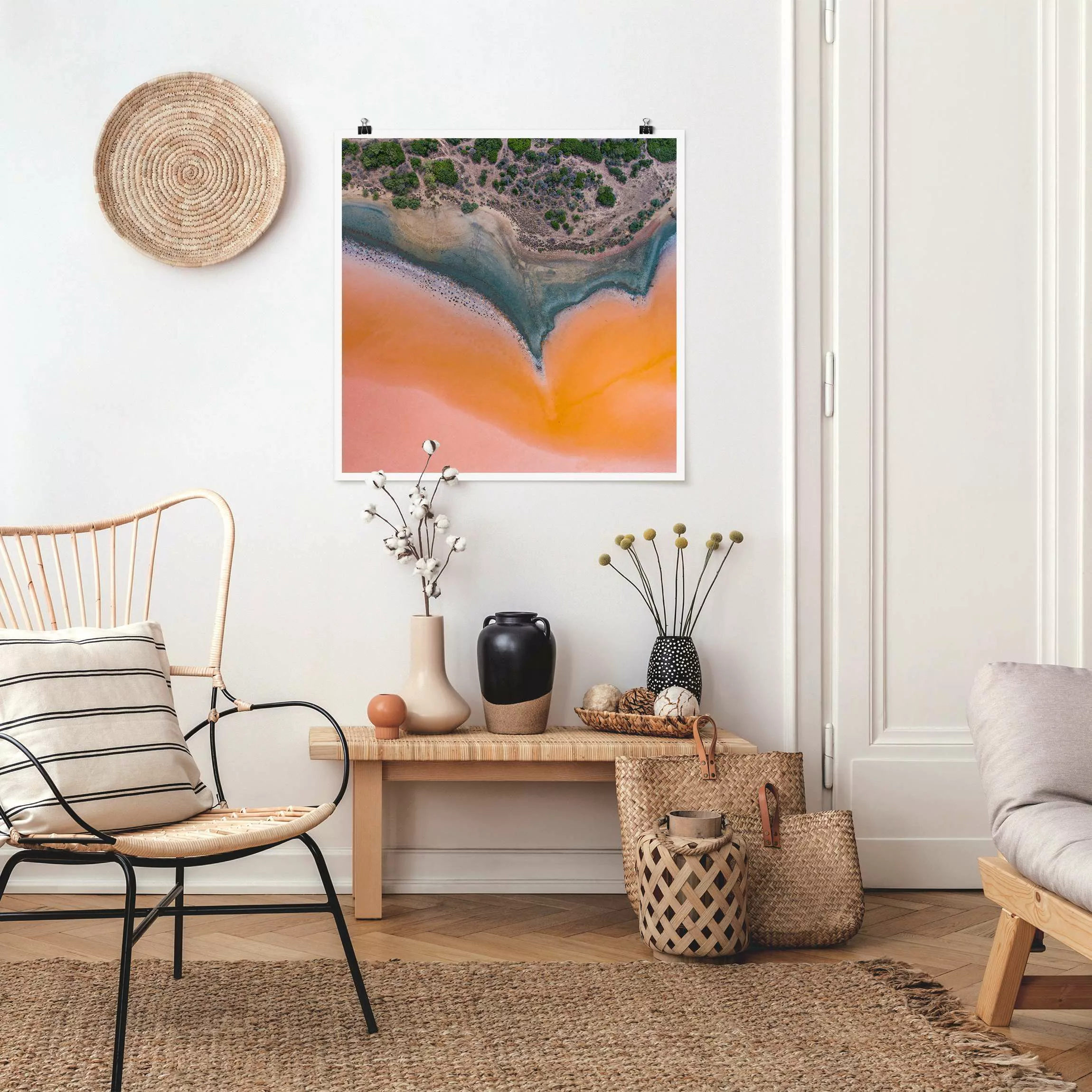 Poster Oranges Seeufer auf Sardinien günstig online kaufen