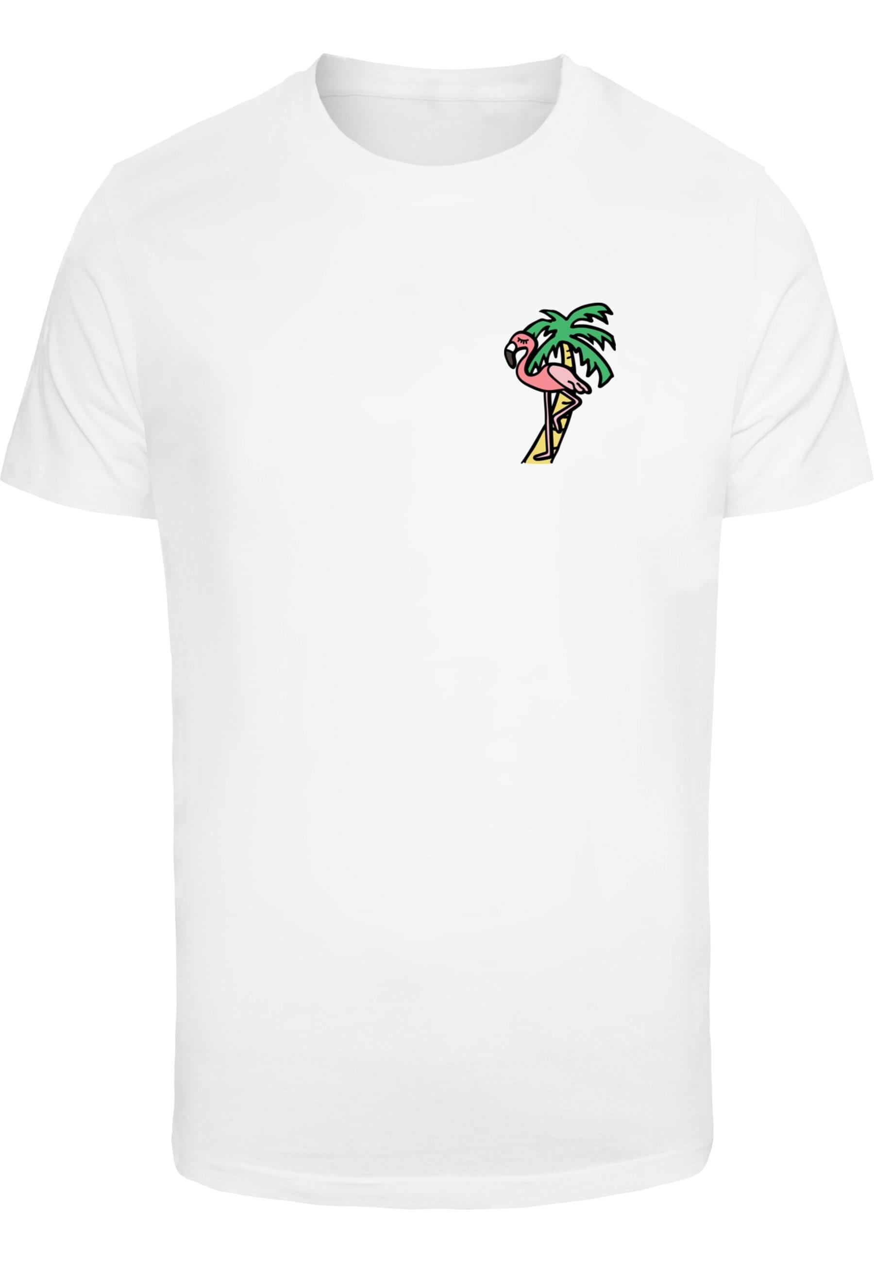 MisterTee Kurzarmshirt "MisterTee Herren Flamingo T-Shirt Round Neck" günstig online kaufen