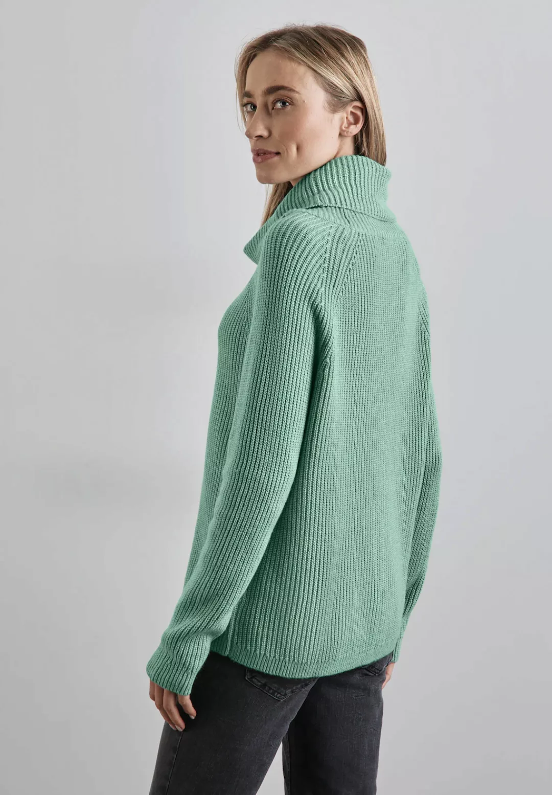 STREET ONE Rollkragenpullover, im soften Baumwoll-Mix günstig online kaufen