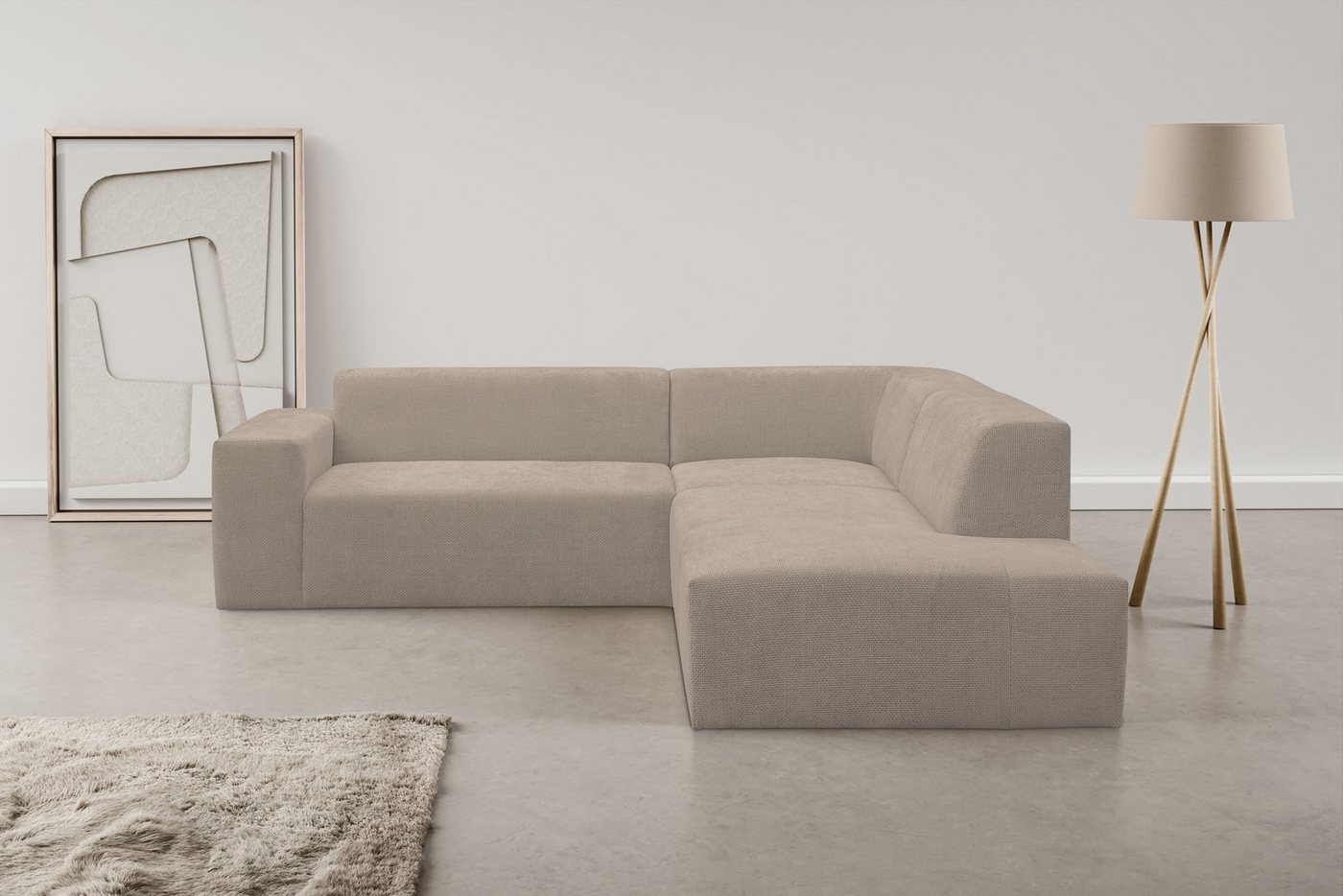 INOSIGN Ecksofa Zeus-M, Curvy Trend Wohnlandschaft mit urbaner Optik günstig online kaufen