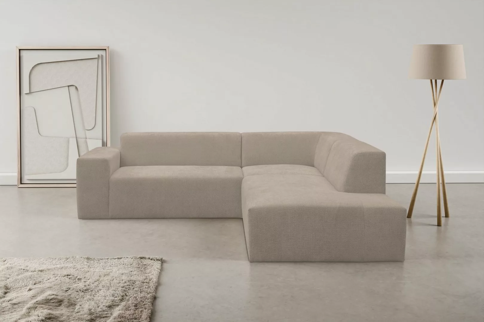 INOSIGN Ecksofa Zeus-M, Curvy Trend Garnitur mit urbaner Optik günstig online kaufen