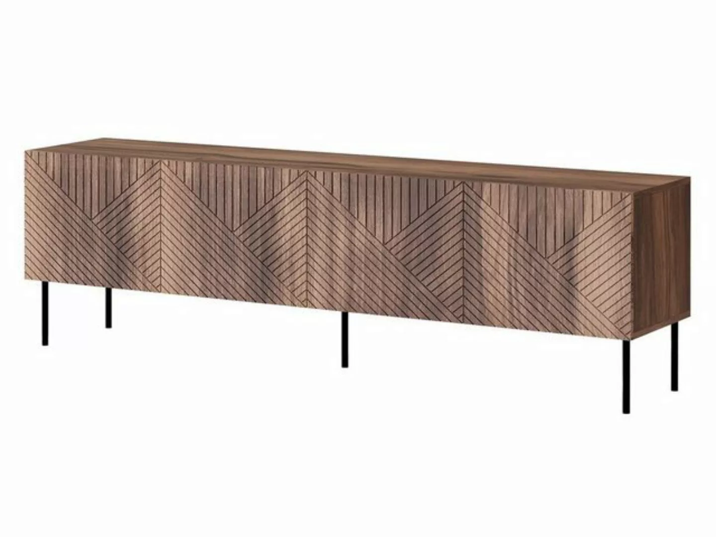 MIRJAN24 TV-Schrank Art Deco 4D 190 (mit vier Drehtüren) Griffloses Öffnung günstig online kaufen