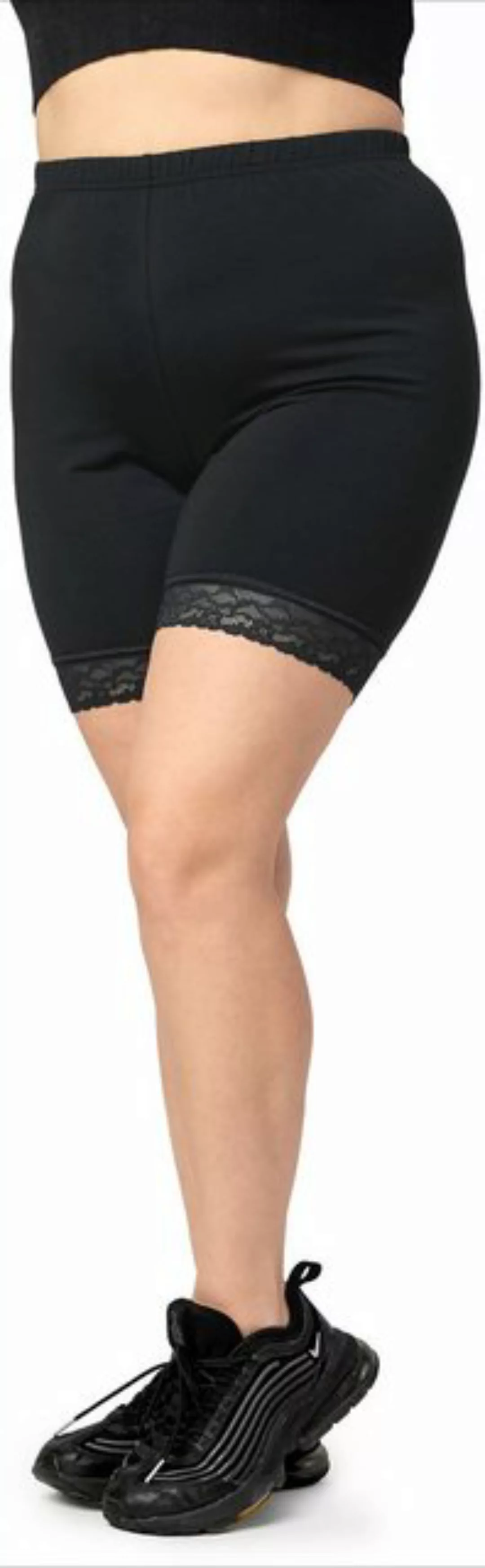 Merry Style Leggings Große Größen Damen kurze Tights mit Spitze aus Viskose günstig online kaufen
