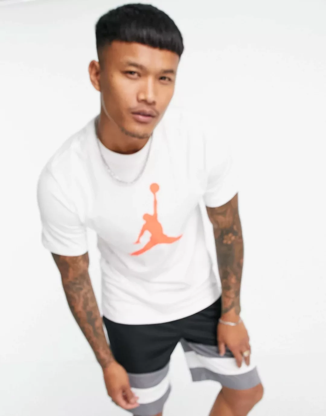 Nike – Jordan Jumpman – Weißes T-Shirt günstig online kaufen