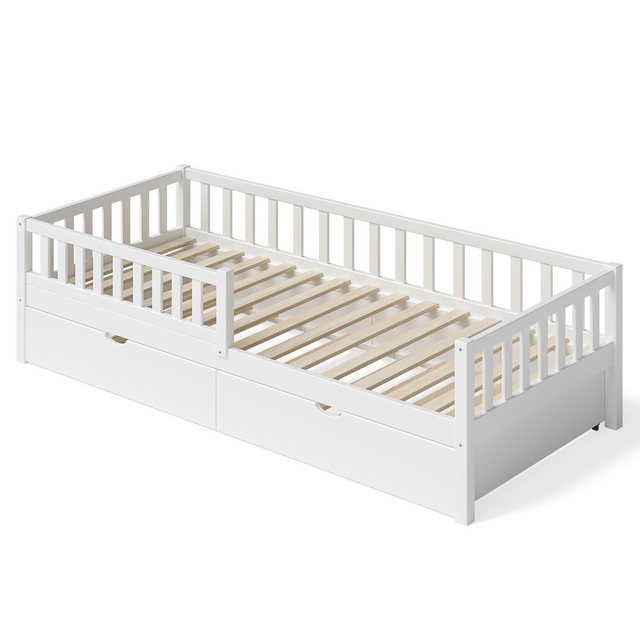 Bellabino Kinderbett Vils (Bett 90x200 cm inkl. Gästebett 90x190 cm, weiß l günstig online kaufen