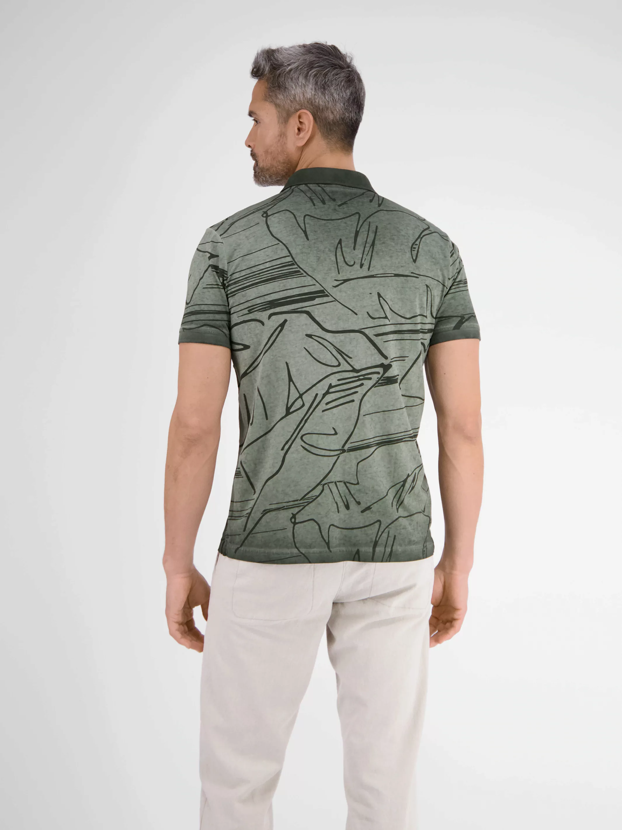 LERROS Poloshirt "LERROS Poloshirt, gestreift in Strukturqualität" günstig online kaufen