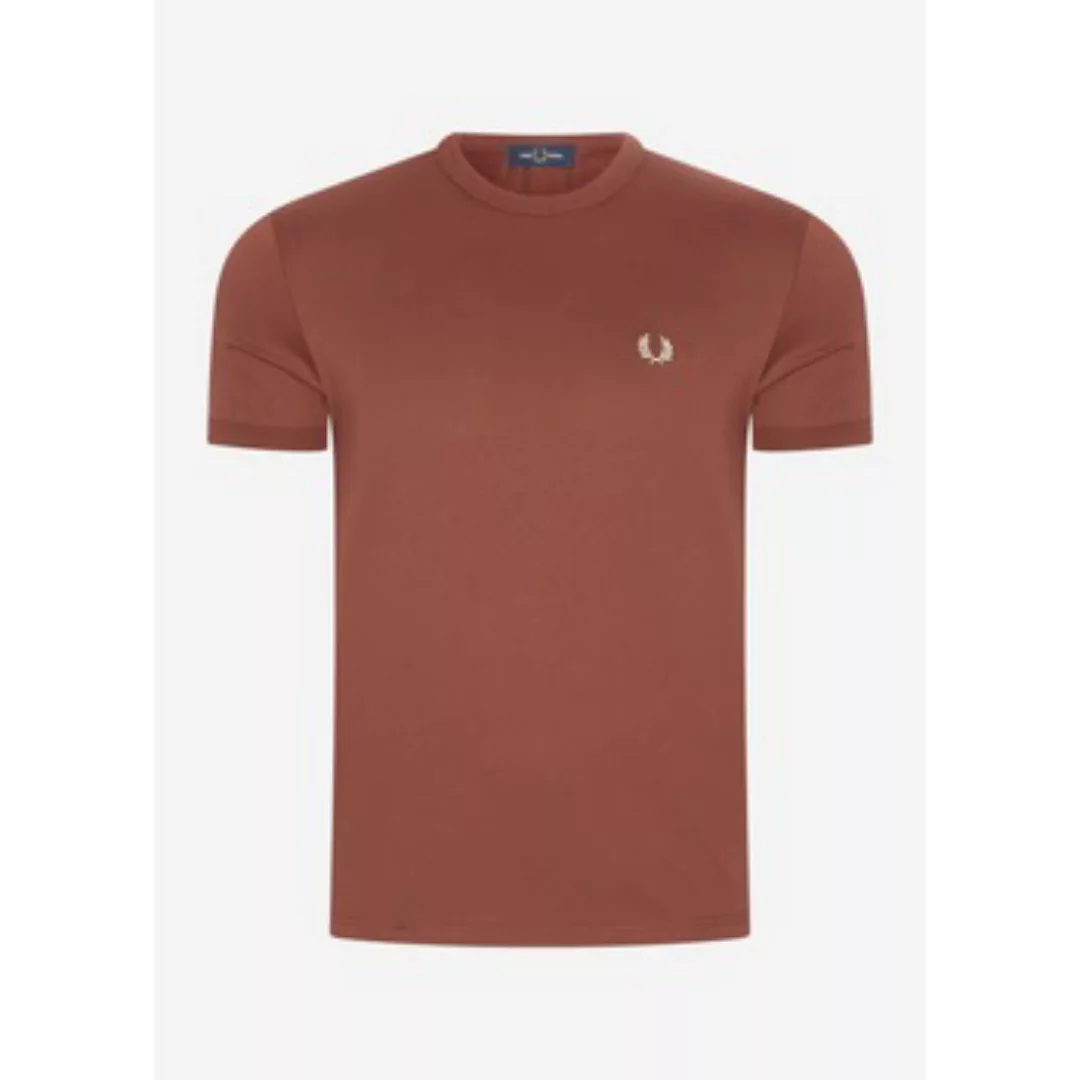 Fred Perry  T-Shirts & Poloshirts Ringer-T-Shirt – Whiskybraun günstig online kaufen