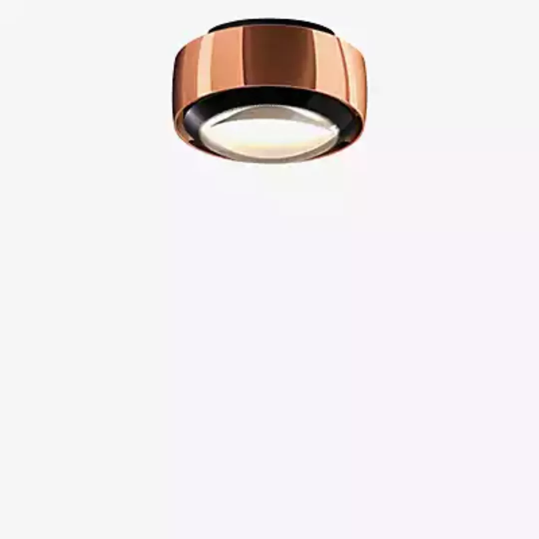 Occhio Più Alto V Volt S30 Deckenleuchte LED, Kopf roségold/Baldachin schwa günstig online kaufen