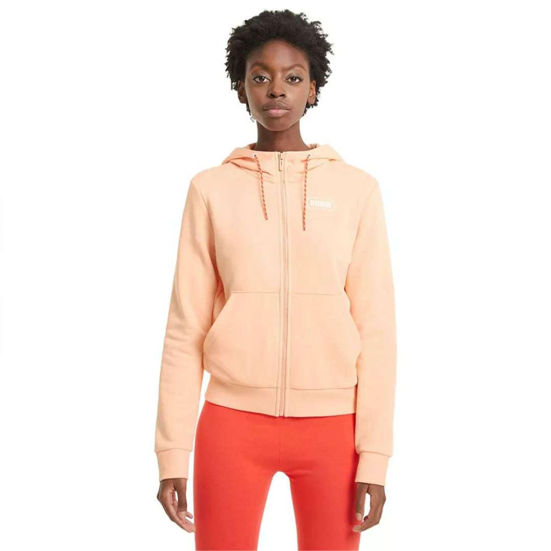 Puma Rebel Sweatshirt Mit Reißverschluss M Apricot Blush günstig online kaufen