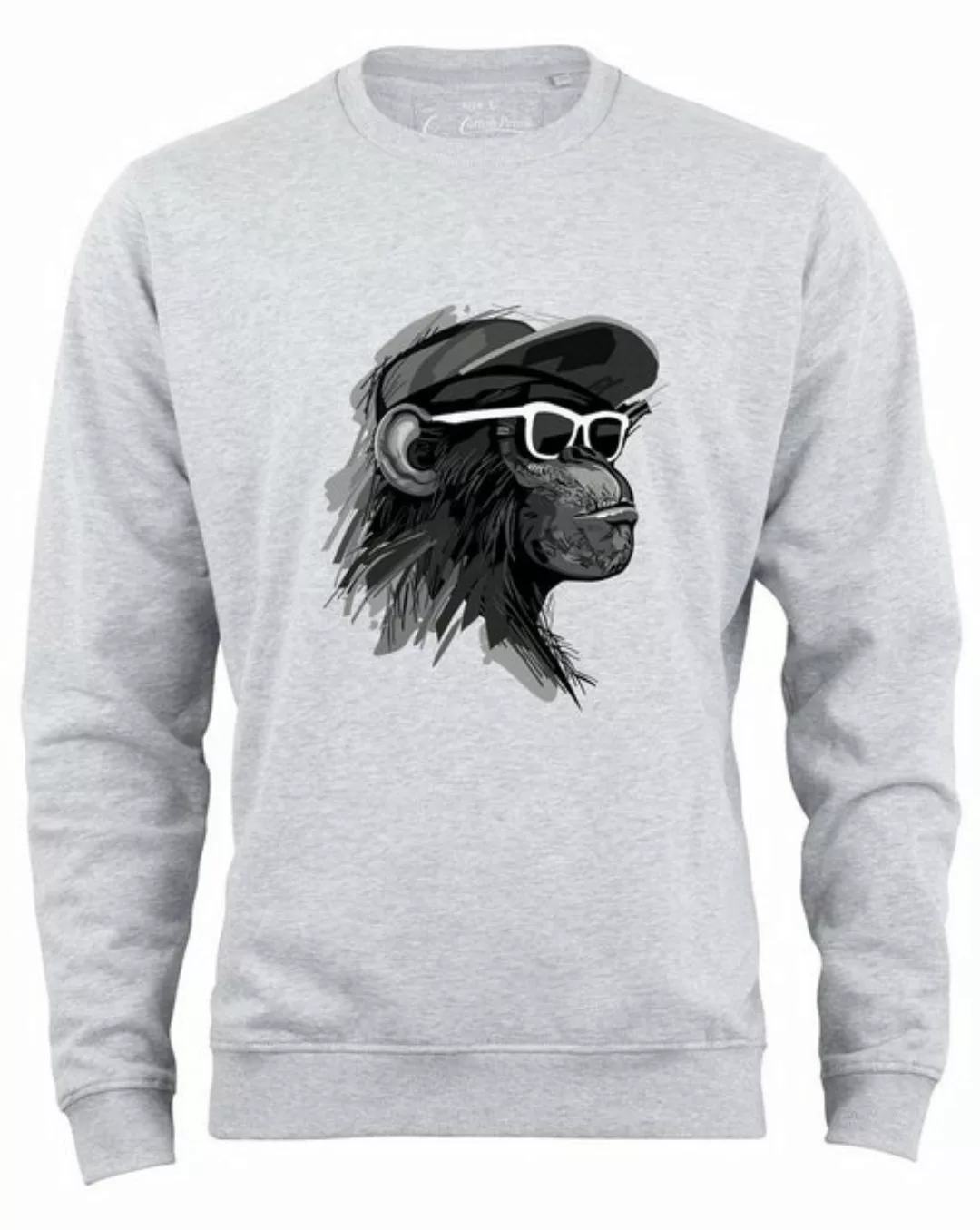 Cotton Prime® Hoodie Cool Monkey mit Brille mit weichem Innenfleece günstig online kaufen