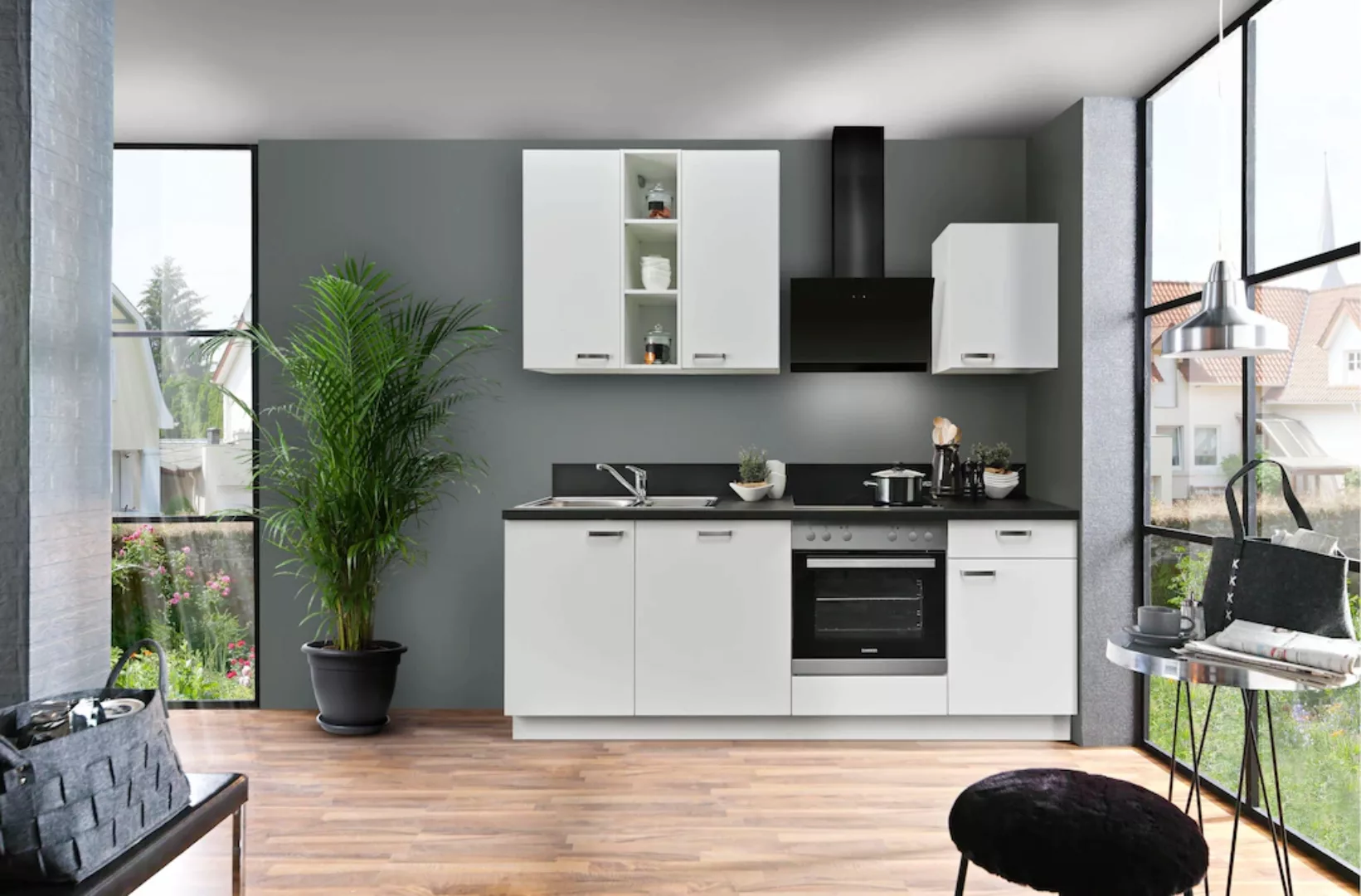 Express Küchen Küchenzeile "Bari", mit Soft-Close-Funktion und Vollauszug, günstig online kaufen