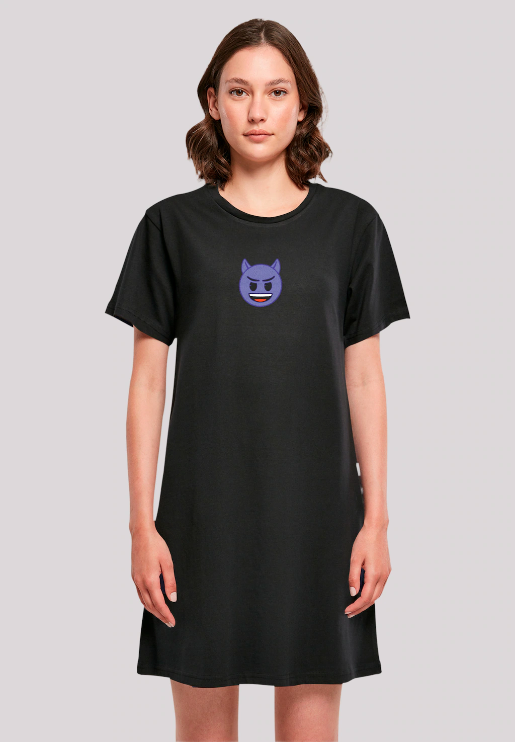 F4NT4STIC T-Shirt "emoji couture evil smiling purple face", Premium Qualitä günstig online kaufen