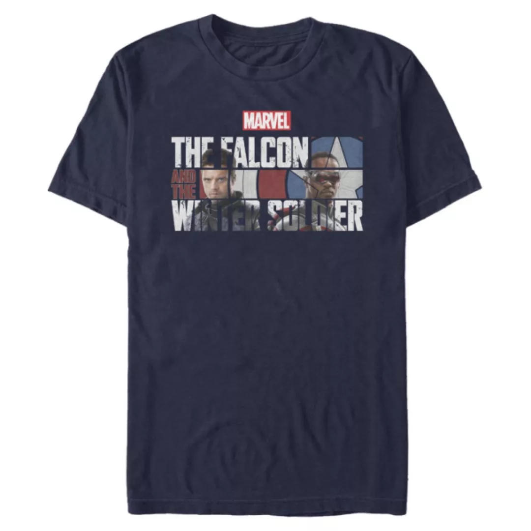 Marvel - The Falcon and the Winter Soldier - Logo Fill - Männer T-Shirt günstig online kaufen