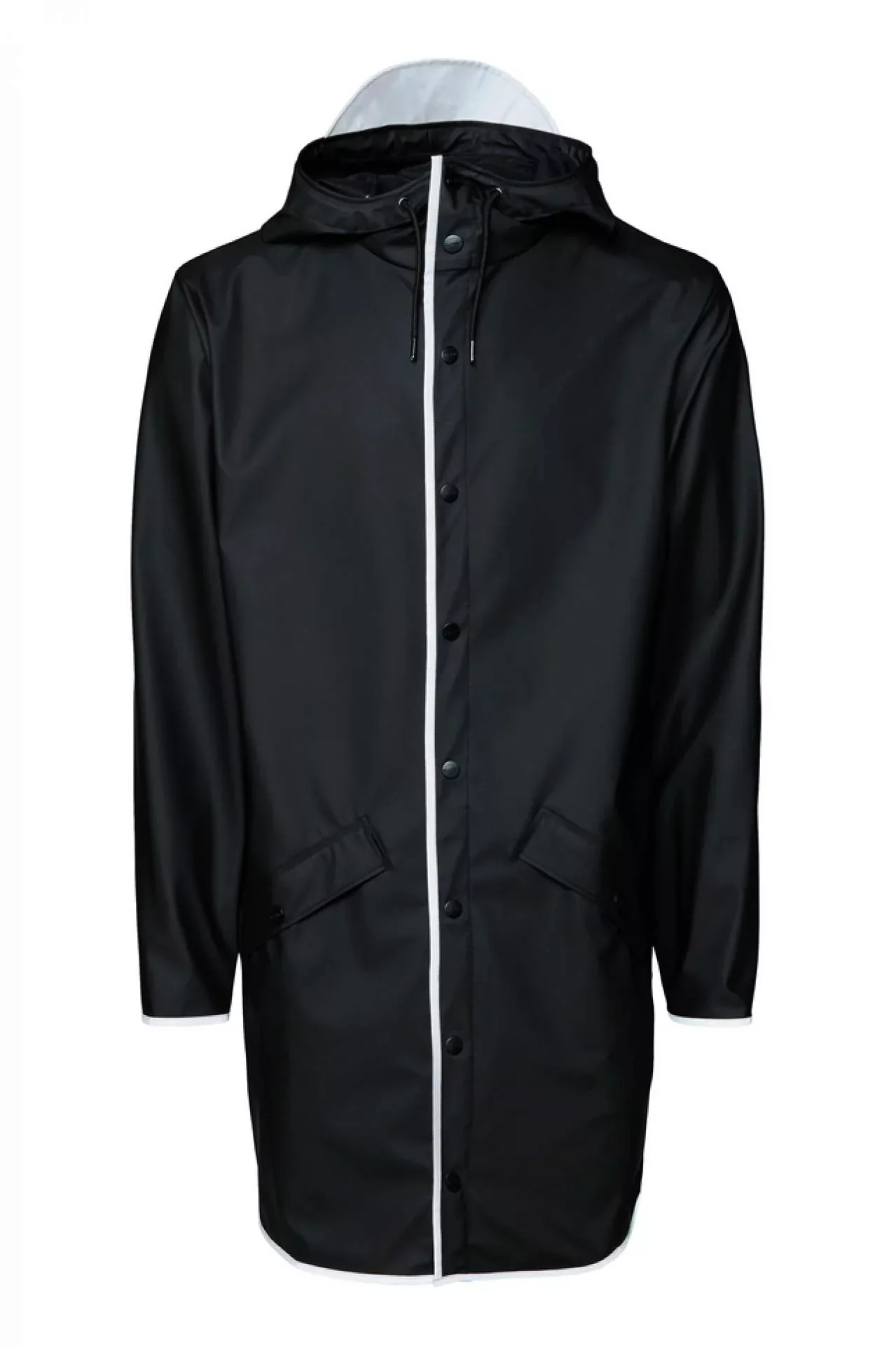 Rains Regenjacke Long Jacket Black Reflective XS günstig online kaufen