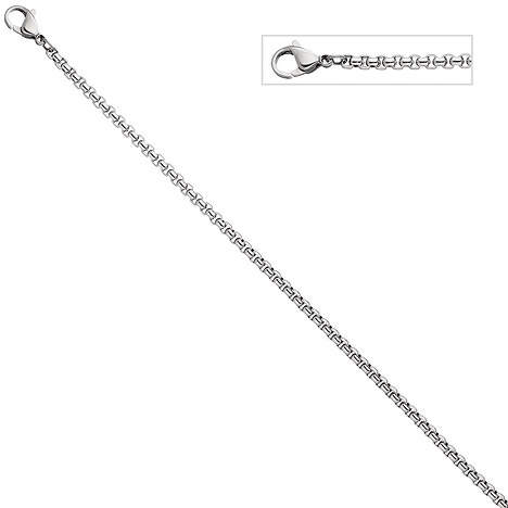 SIGO Venezianerkette Edelstahl 3 mm 45 cm Kette Halskette Karabiner günstig online kaufen