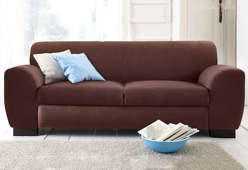 Home affaire Sofa "Nika L-Form", als 2-oder 3-Sitzer, in Microfaser PRIMABE günstig online kaufen