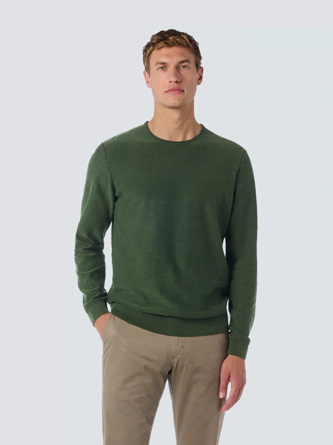 NO EXCESS Strickpullover - Basic Herren Pullover - Pullover Crewneck Colour günstig online kaufen