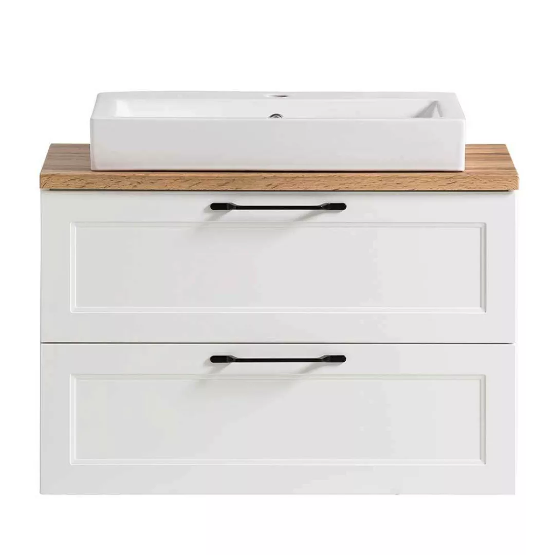 Waschbeckenunterschrank Waschtischschrank mit einem Aufsatzwaschbecken in W günstig online kaufen