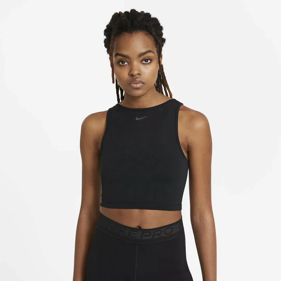 Nike Pro Novelty Ärmelloses T-shirt S Black / Black / Pure Platinum günstig online kaufen