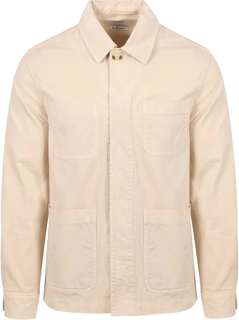 King Essentials The Benjamin Overshirt Ecru - Größe XL günstig online kaufen