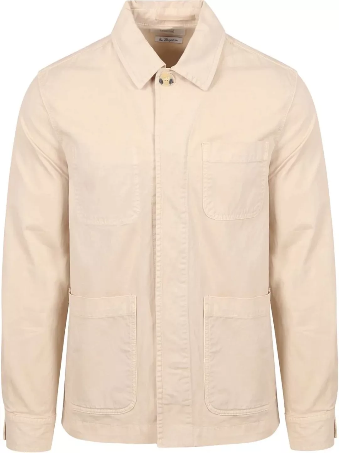 King Essentials The Benjamin Overshirt Ecru - Größe M günstig online kaufen