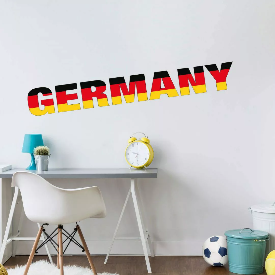 Wall-Art Wandtattoo »Fußball Germany Schriftzug«, (1 St.), selbstklebend, e günstig online kaufen