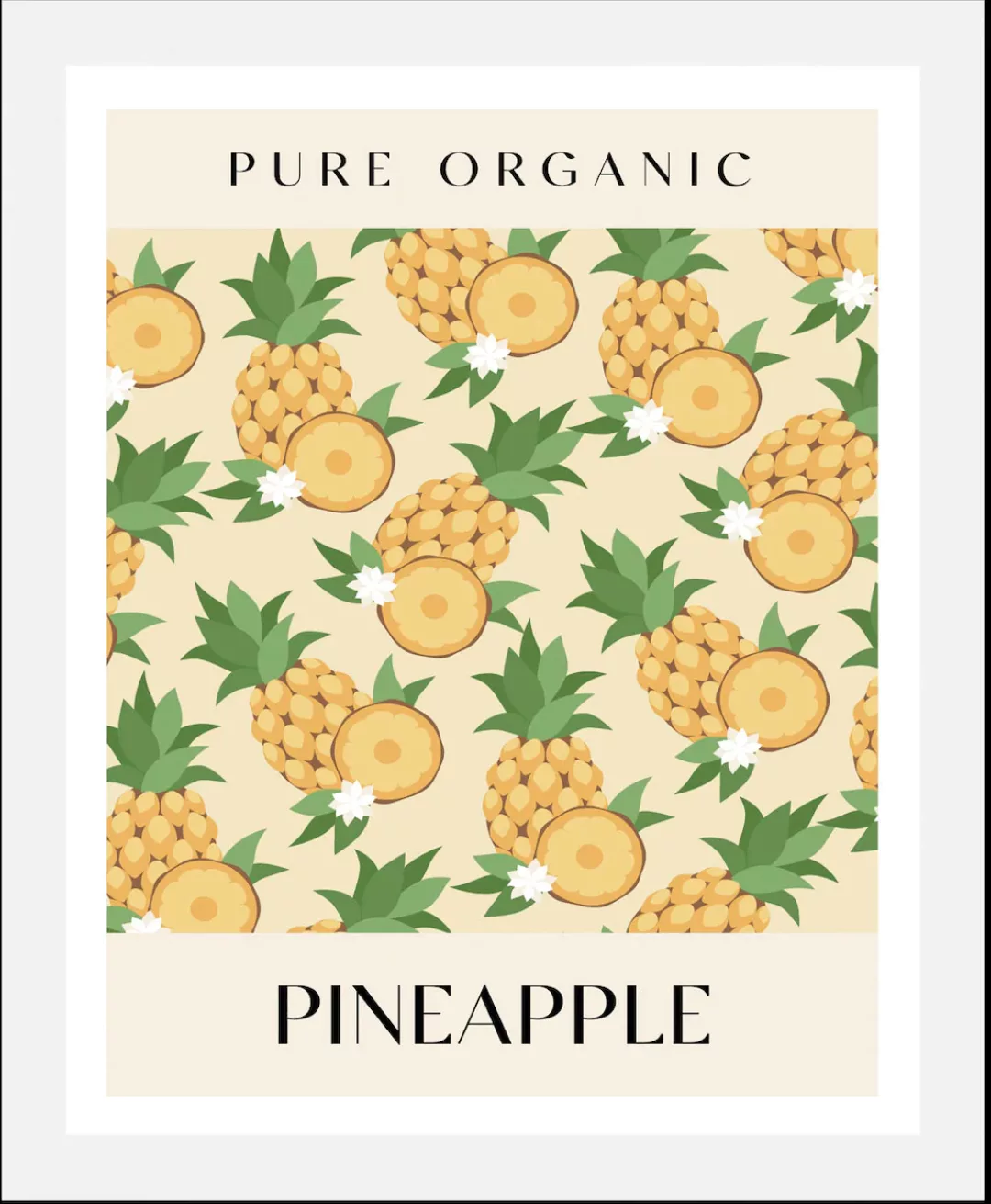 queence Bild »Pineapple«, (1 St.), gerahmt günstig online kaufen