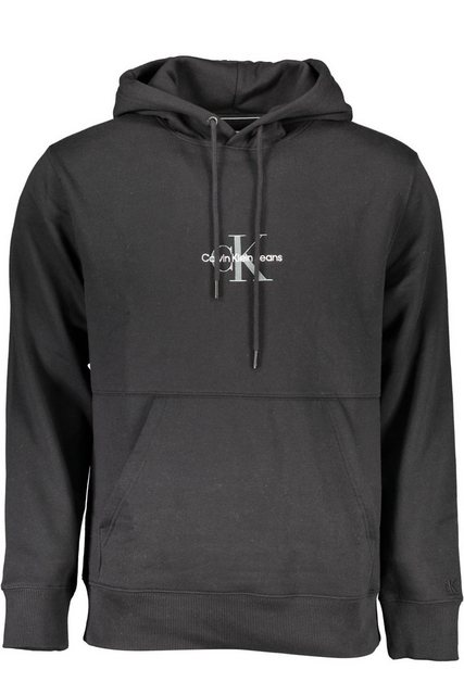 Calvin Klein Jeans Sweatshirt Stilvolles Schwarzes Herren-Sweatshirt mit Ka günstig online kaufen